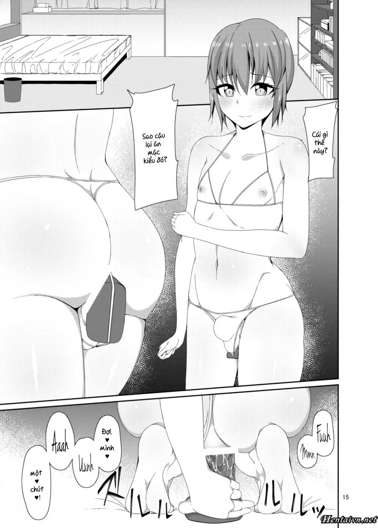 HentaiVN.net - Ảnh 14 - Cô bạn cùng lớp Futanari của tôi [Classmate no Futanarikko] - Chap 1