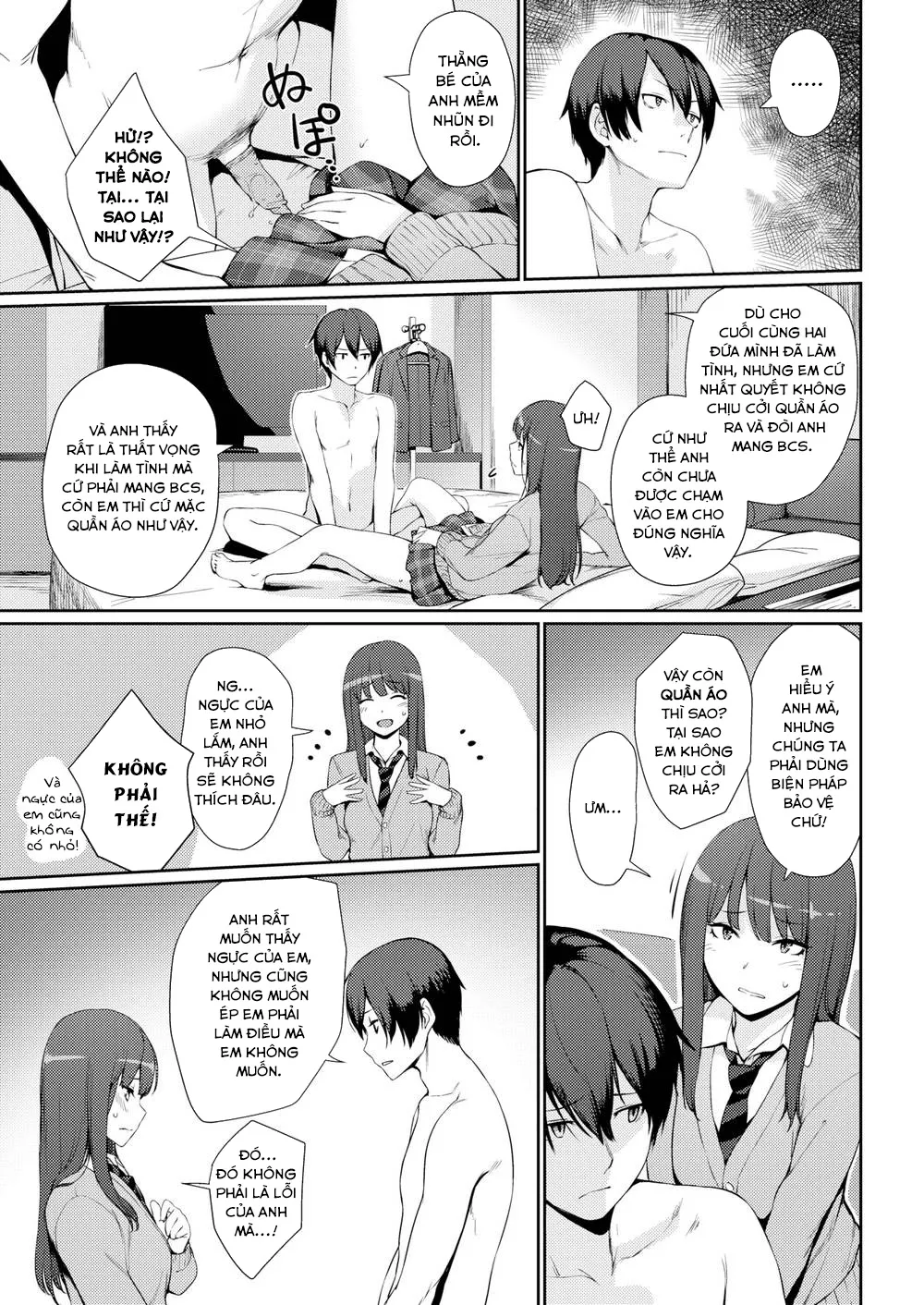 HentaiVN.net - Ảnh 4 - Bạn Gái Tôi Không Chịu Cởi Quần Áo Ra! [Hana’s Rock Door] - Chap 1