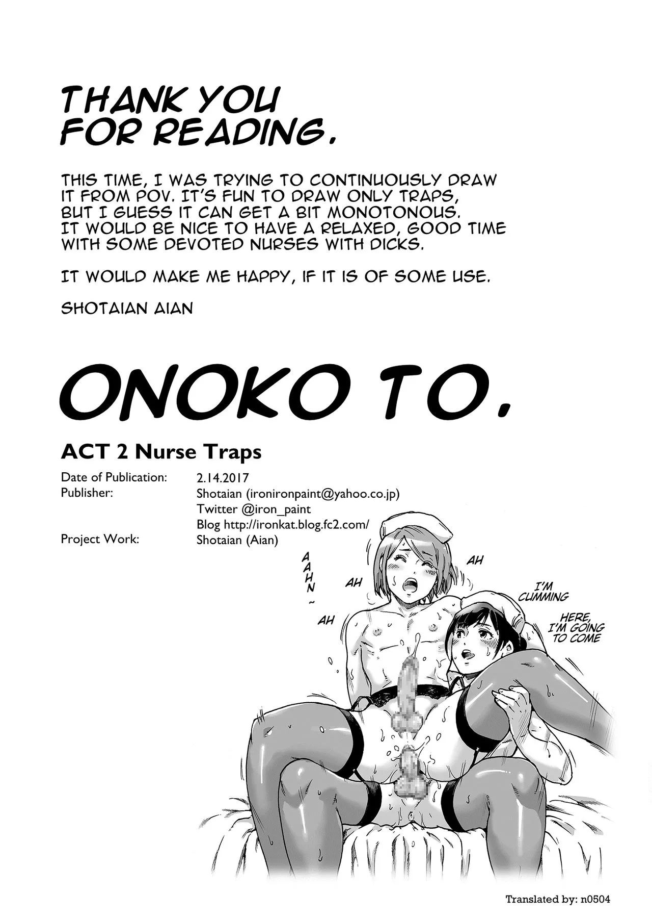 HentaiVN.net - Ảnh 17 - Nurse Trap [Onoko to ACT 2 Nurse] - Chap 2
