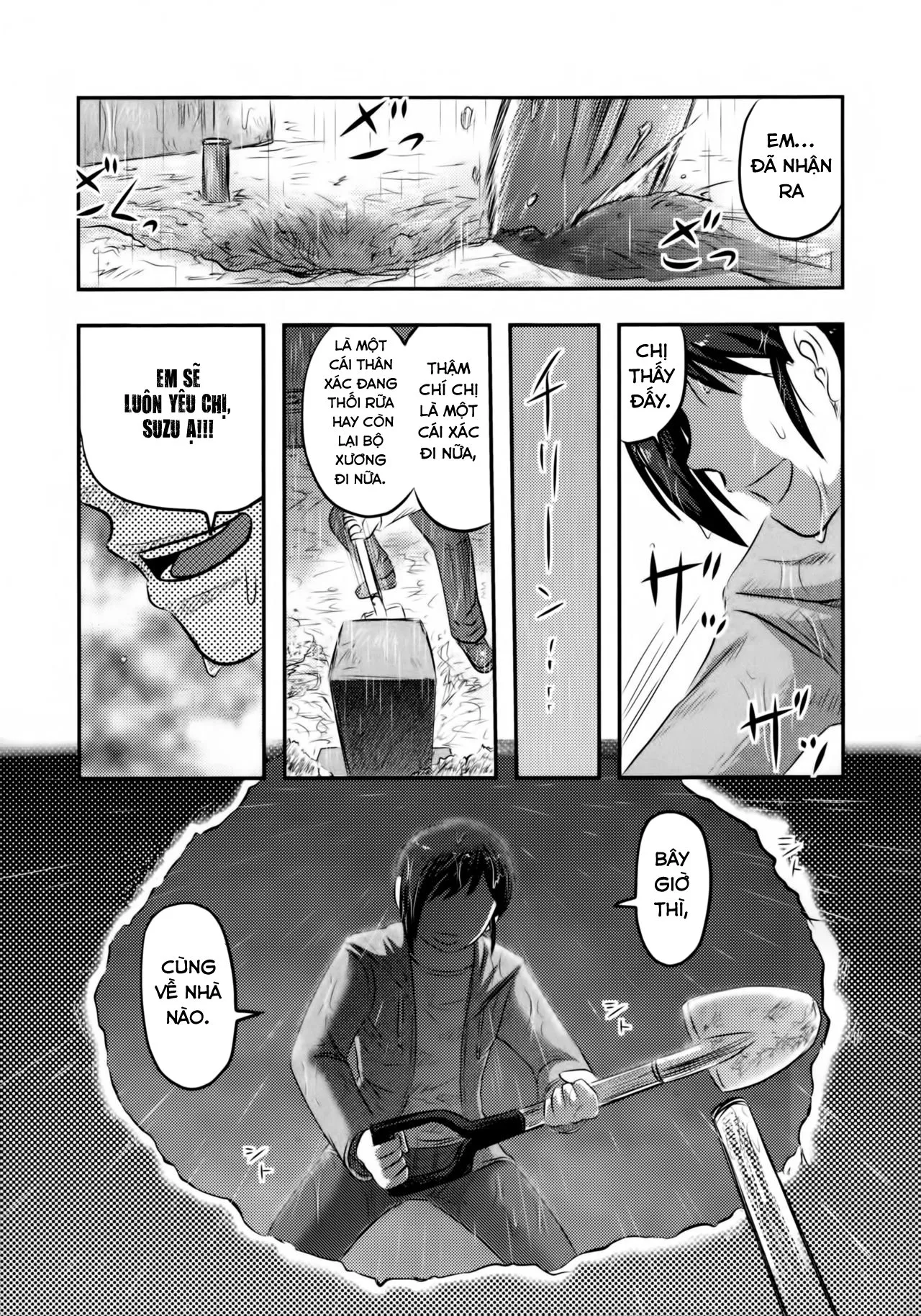 HentaiVN.net - Ảnh 7 - Chị Suzu sẽ chỉ là của riêng tôi 2. [Doku Doku GRAVESTONE Kanketsu Hen] - Chap 1