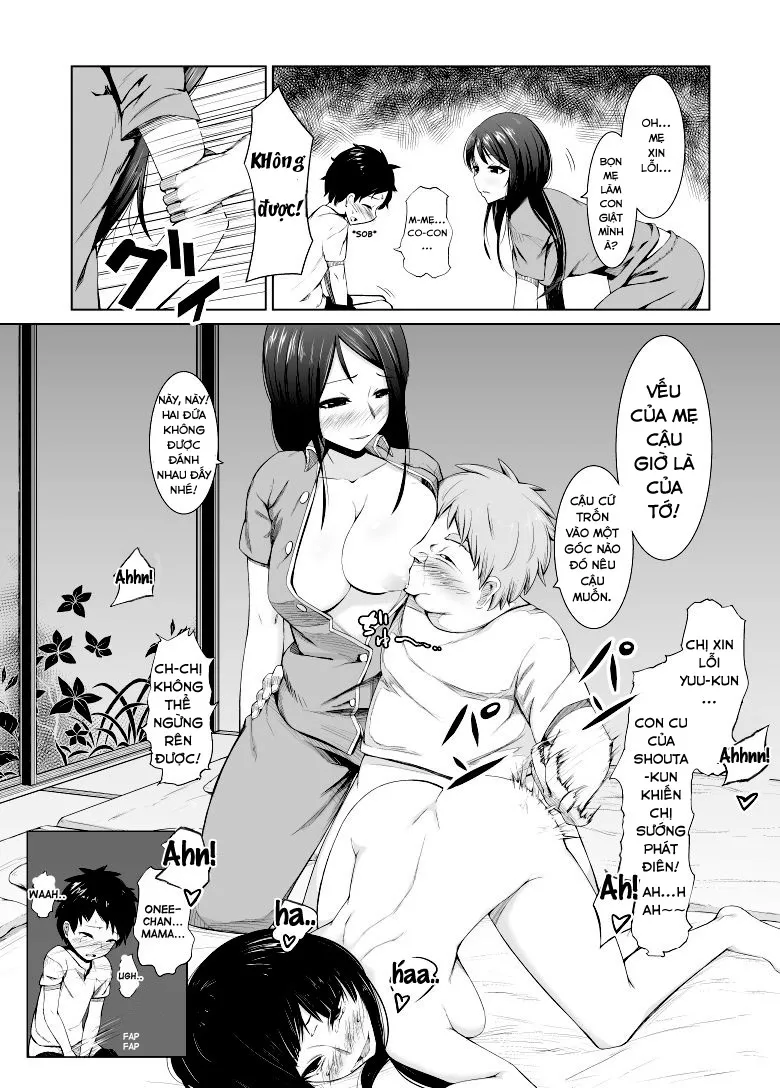 HentaiVN.net - Ảnh 10 - Debushota ga Ofuro de Harem Joutai [デブショタがお風呂でハーレム状態] - Chap 1