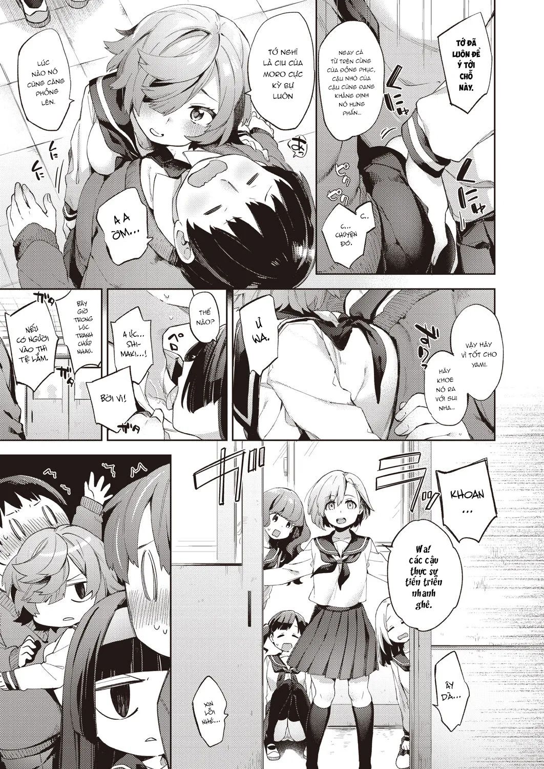 HentaiVN.net - Ảnh 4 - Biến Trường Học Thành Ổ Đĩ [Kyuukousha Love Hotel] - Chap 1