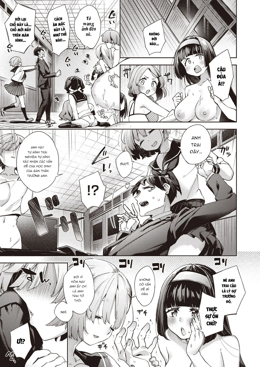 HentaiVN.net - Ảnh 7 - Biến Trường Học Thành Ổ Đĩ [Kyuukousha Love Hotel] - Chap 4