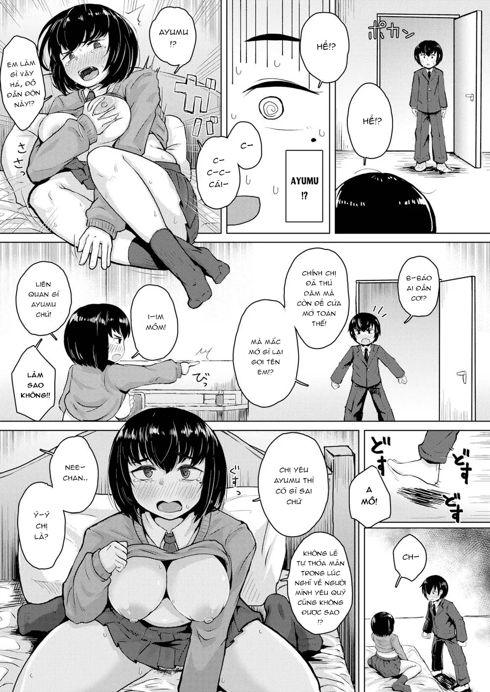 HentaiVN.net - Ảnh 5 - Domestic Love [Tình Yêu Trong Nhà] - Chap 1
