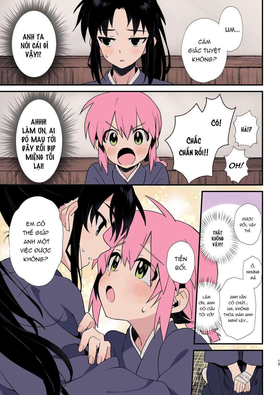 HentaiVN.net - Ảnh 11 - Shoujiki Na Kouhai Wa Senpai Ni Tanomitai - Chap 1