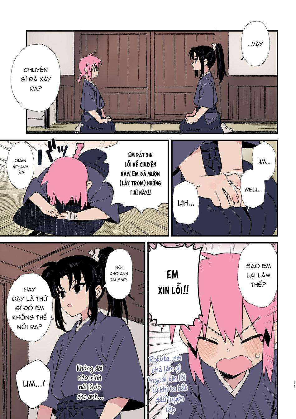HentaiVN.net - Ảnh 9 - Shoujiki Na Kouhai Wa Senpai Ni Tanomitai - Chap 1