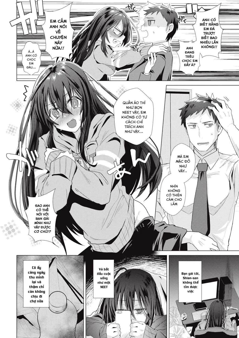 HentaiVN.net - Ảnh 3 - CÔ BẠN GÁI TỰ KỈ MUỐN ĐƯỢC NUÔNG CHIỀU [A Shut-in Girlfriend Who Wants to Be Pampered] - Chap 1