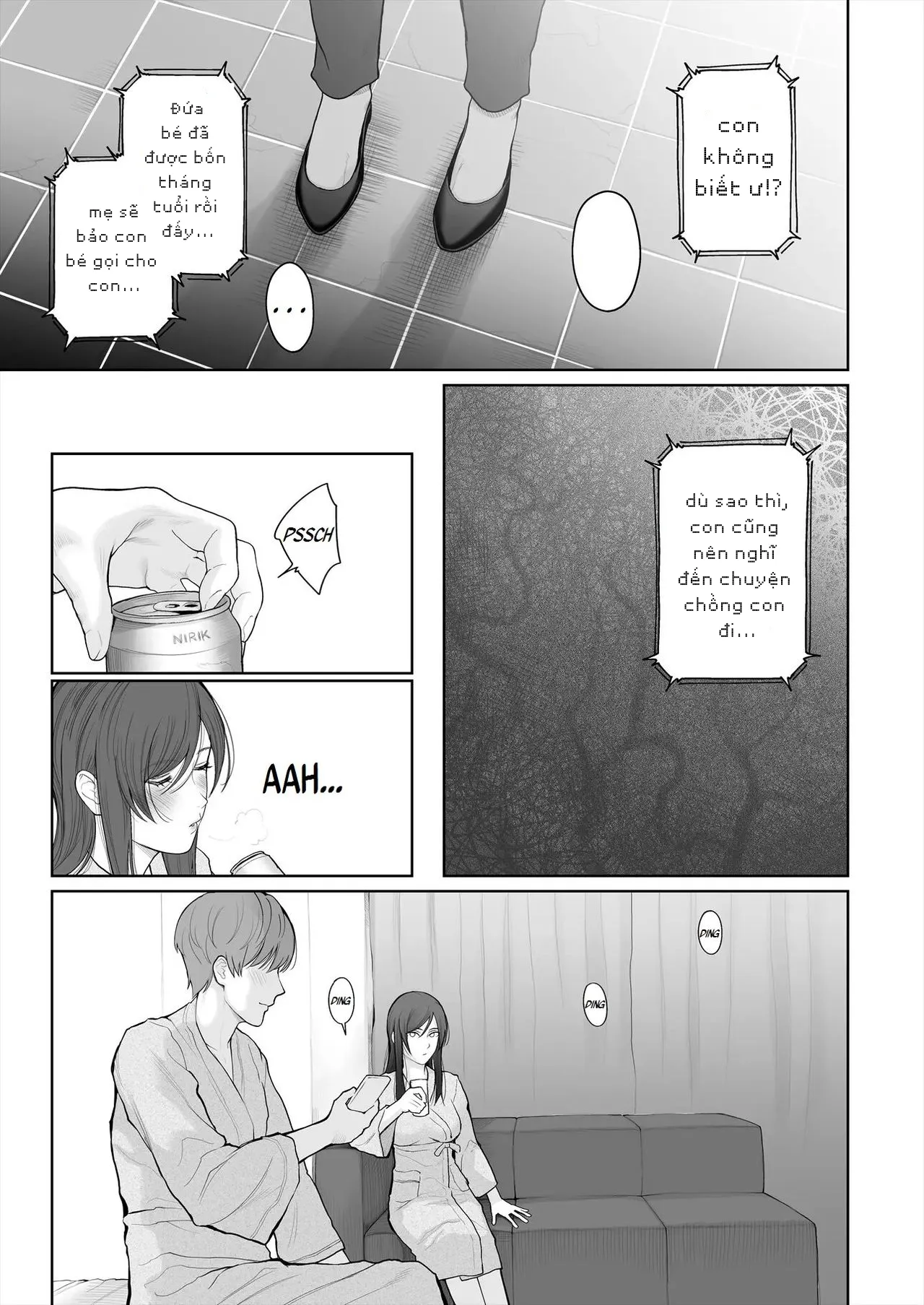 HentaiVN.net - Ảnh 25 - Hoka no Otoko to Kekkon Shitara Anata no Kodane Kureru? - Chap 1