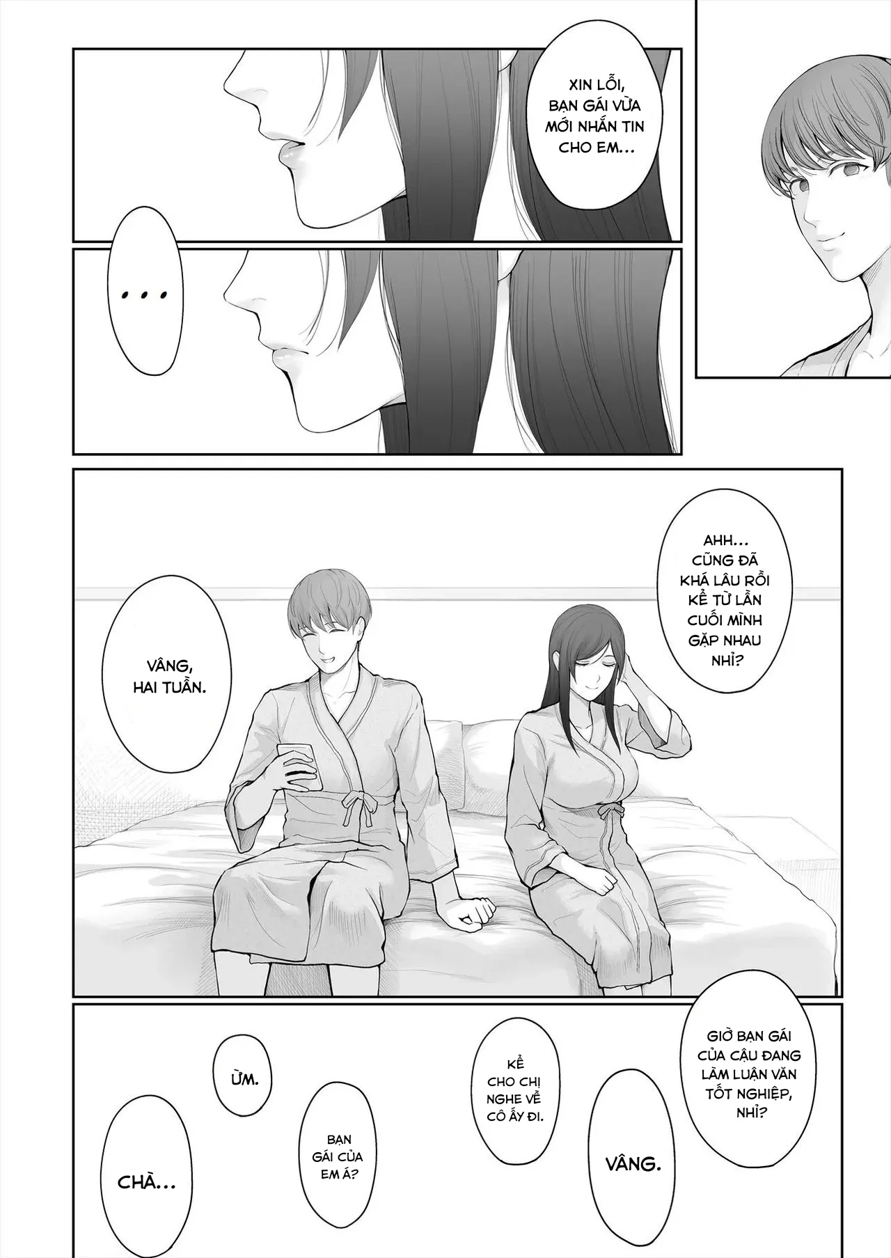 HentaiVN.net - Ảnh 26 - Hoka no Otoko to Kekkon Shitara Anata no Kodane Kureru? - Chap 1