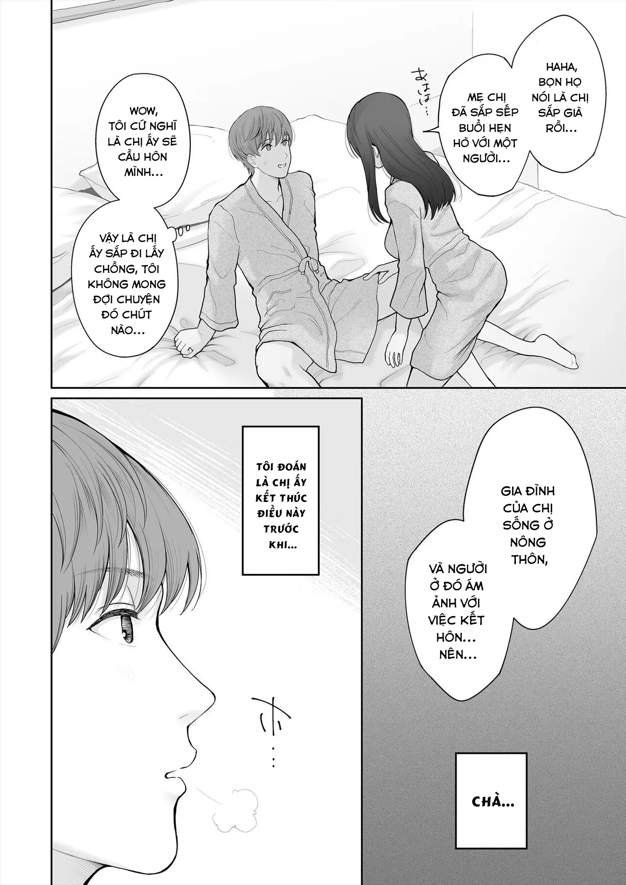 HentaiVN.net - Ảnh 32 - Hoka no Otoko to Kekkon Shitara Anata no Kodane Kureru? - Chap 1