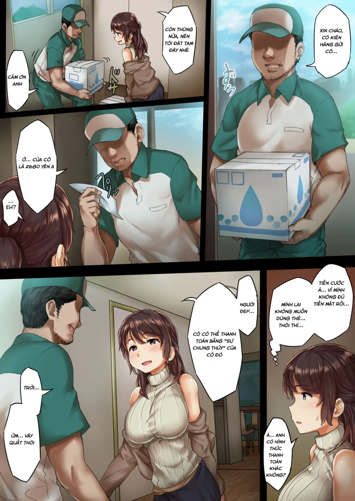 HentaiVN.net - Ảnh 8 - Otto ni Naisho de Kozukuri Takuhai Service Oshiharai wa Teisou Hikikae [[SAIGA堂] 夫に内緒で子作り宅配サービス☆お支払いは貞操引換 [英訳]] - Chap 1