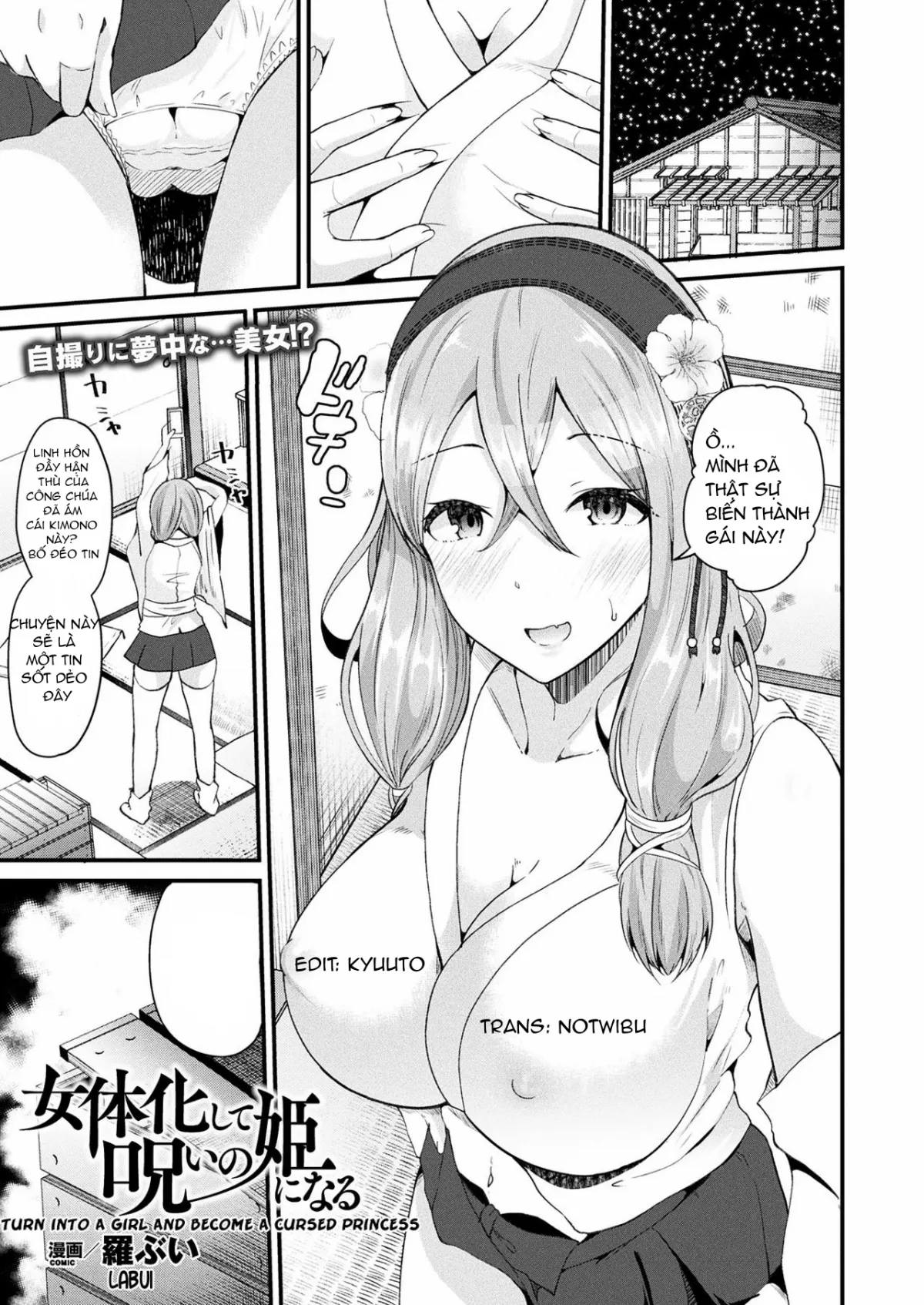 HentaiVN.net - Ảnh 1 - Turn into a Girl and Become a Cursed Princess - Chap 1