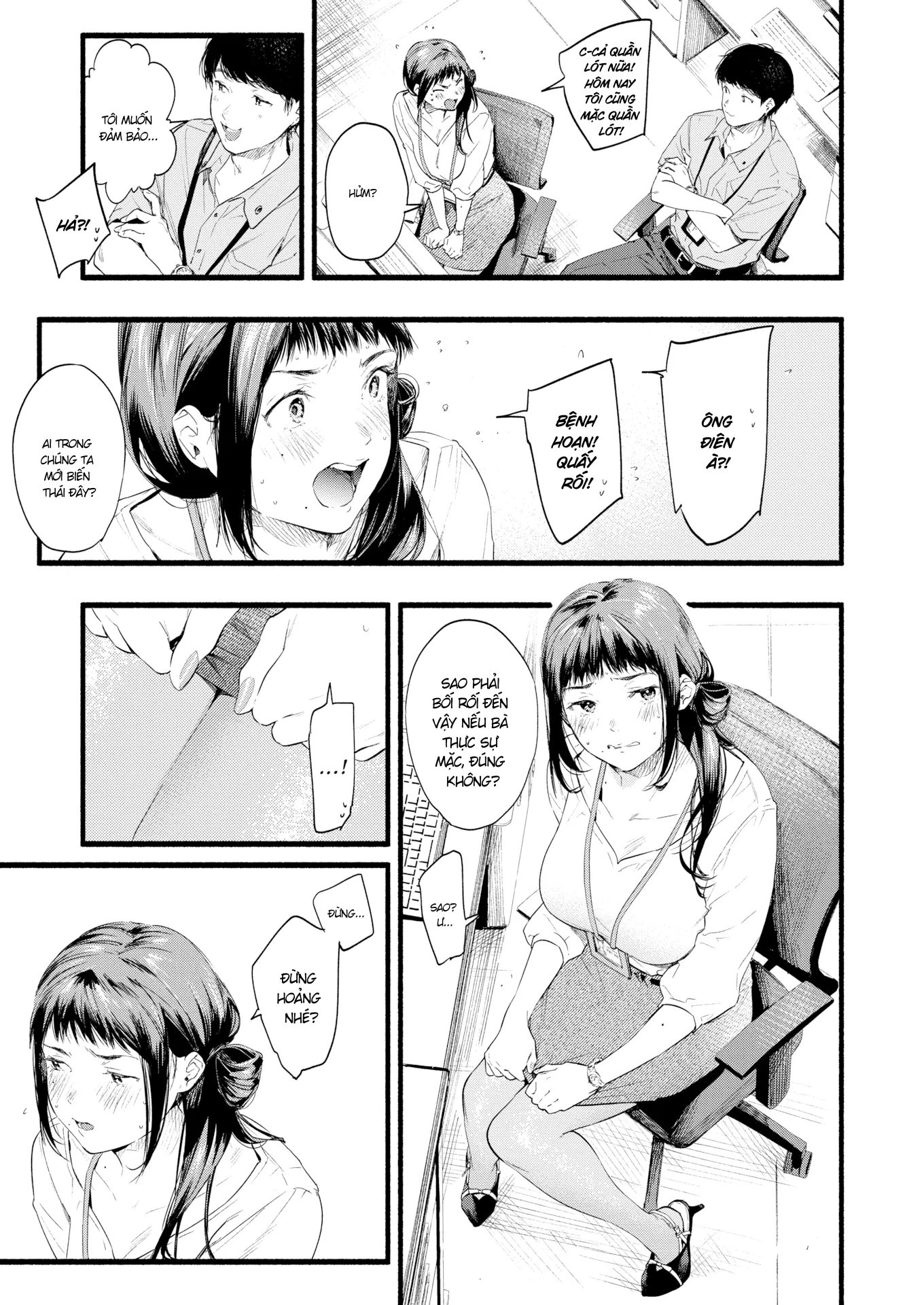 HentaiVN.net - Ảnh 8 - Thả Rông Đi Làm [Swollen Heartbeat] - Chap 1