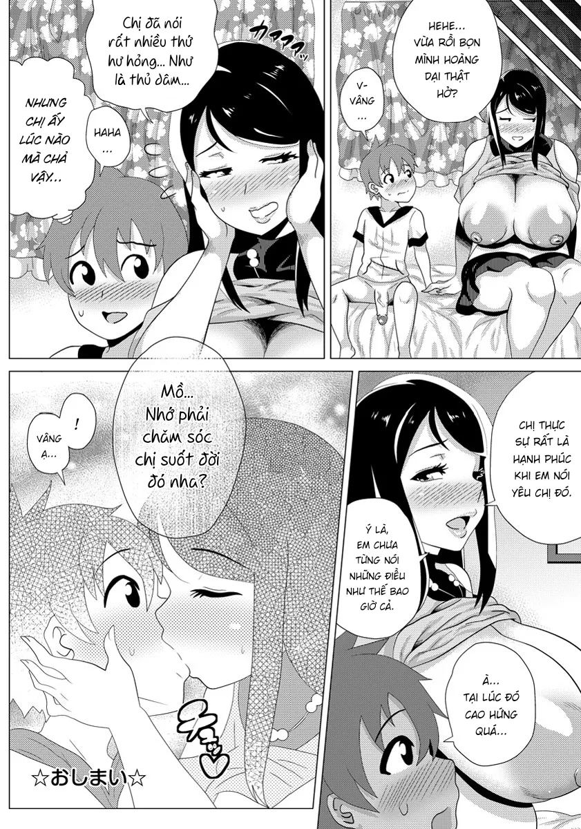 HentaiVN.net - Ảnh 22 - Bạn gái tôi là một bà chị dâm đãng [Boku no Kanojo wa Sukebe Onee-chan] - Chap 1