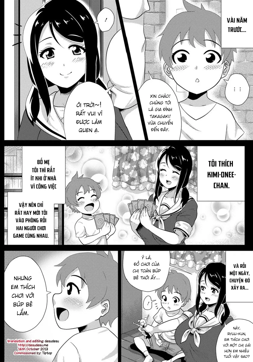 HentaiVN.net - Ảnh 4 - Bạn gái tôi là một bà chị dâm đãng [Boku no Kanojo wa Sukebe Onee-chan] - Chap 1