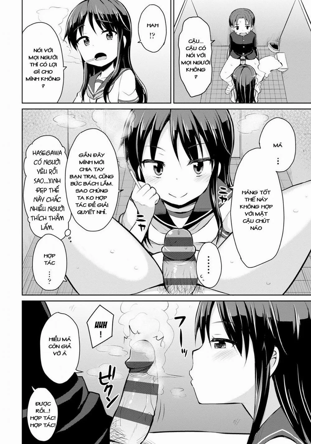 HentaiVN.net - Ảnh 5 - Ikenai Joshi Toire Sekkusu - Chap 1