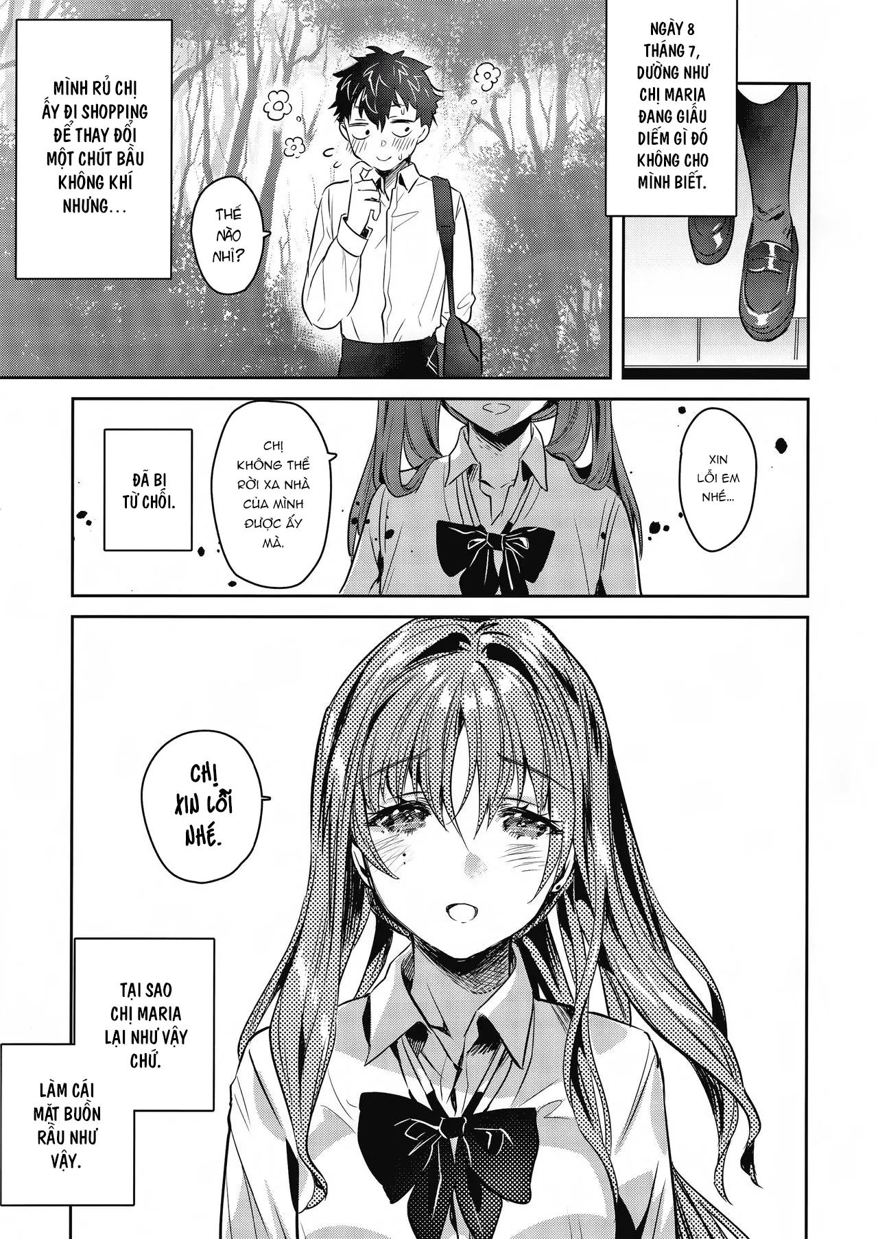 HentaiVN.net - Ảnh 20 - Chị Ấy Là Người Duy Nhất Tôi Yêu [お姉ちゃん、君達の事しか愛せない 友達ごっこ編] - Chap 1
