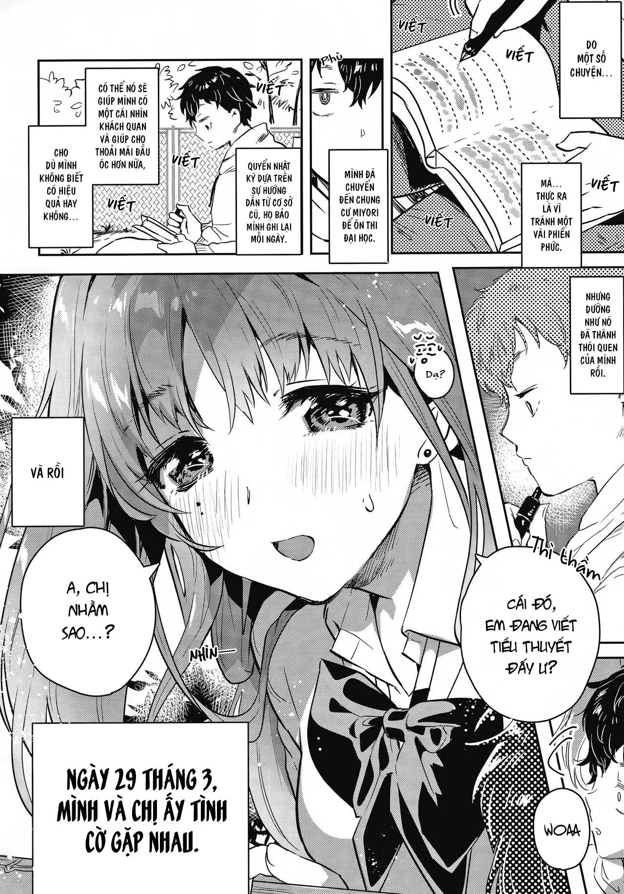 HentaiVN.net - Ảnh 5 - Chị Ấy Là Người Duy Nhất Tôi Yêu [お姉ちゃん、君達の事しか愛せない 友達ごっこ編] - Chap 1