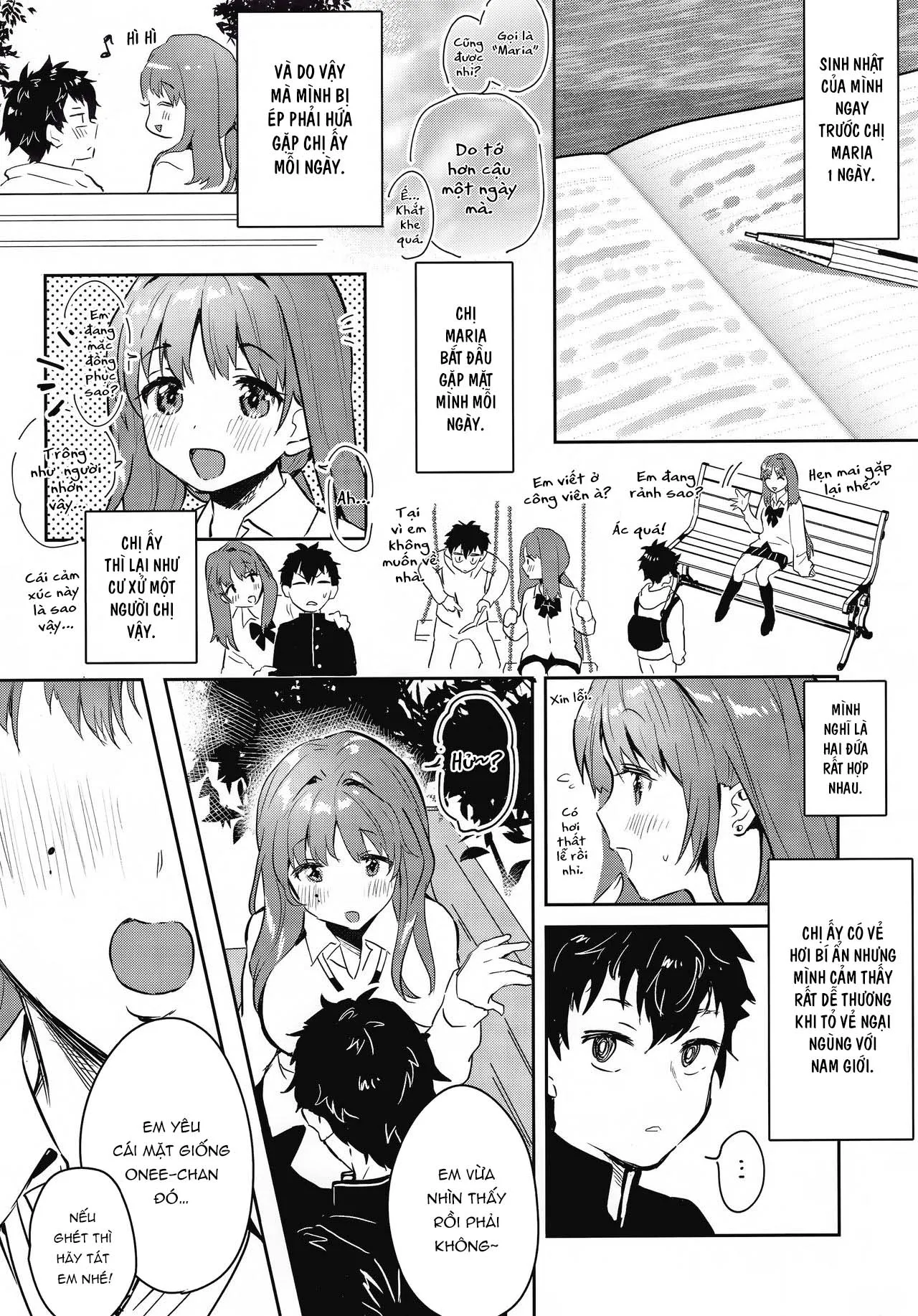 HentaiVN.net - Ảnh 7 - Chị Ấy Là Người Duy Nhất Tôi Yêu [お姉ちゃん、君達の事しか愛せない 友達ごっこ編] - Chap 1