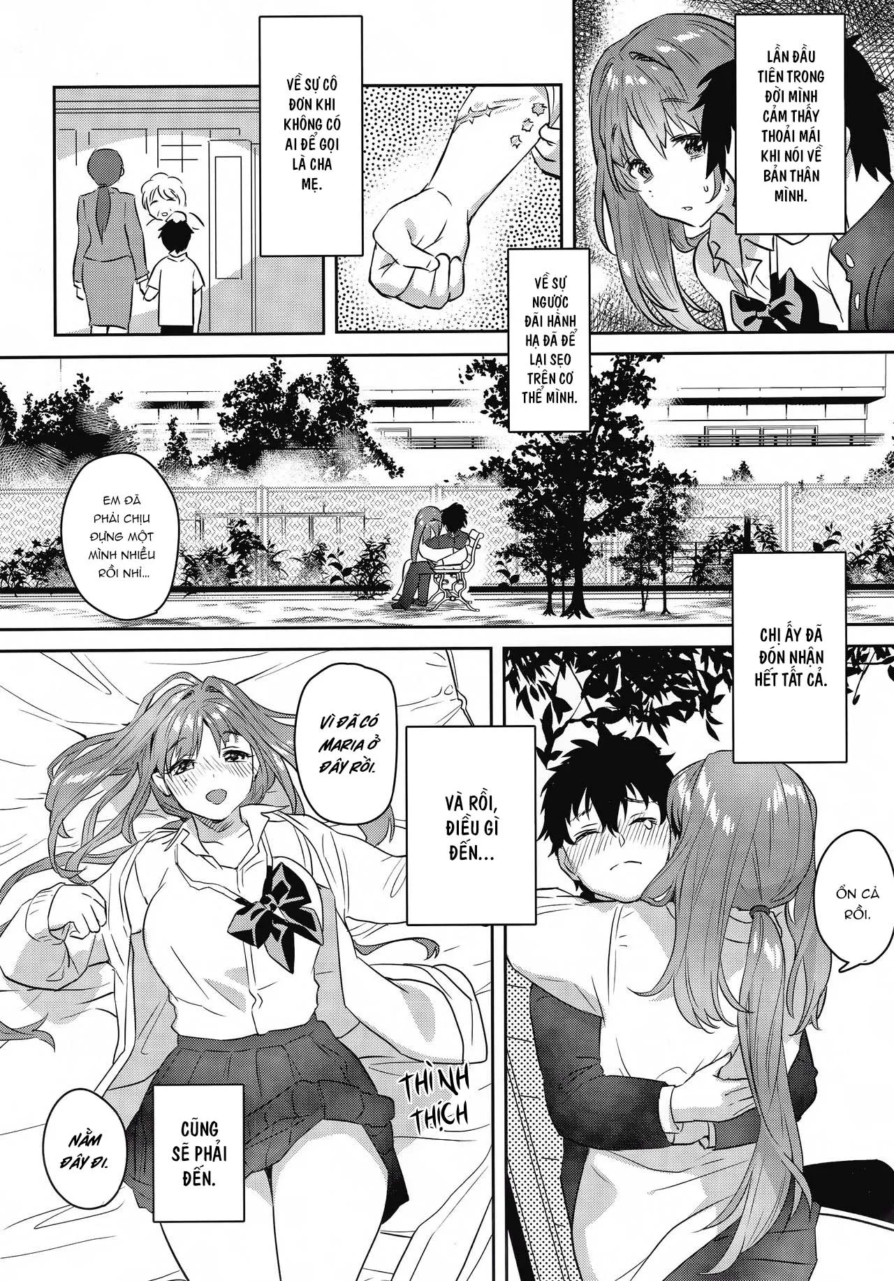 HentaiVN.net - Ảnh 9 - Chị Ấy Là Người Duy Nhất Tôi Yêu [お姉ちゃん、君達の事しか愛せない 友達ごっこ編] - Chap 1