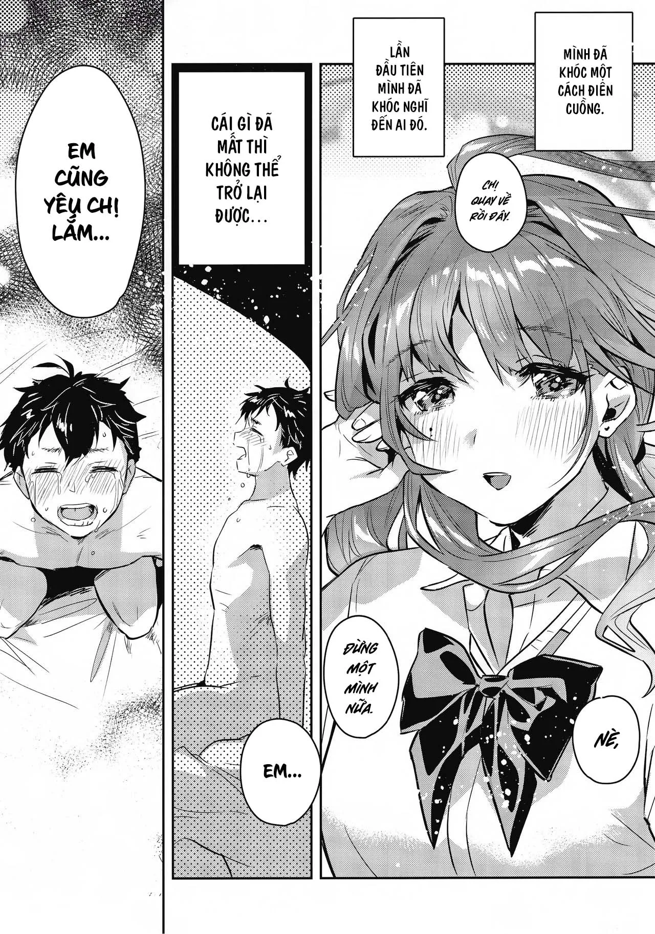 HentaiVN.net - Ảnh 24 - Chị Ấy Là Người Duy Nhất Tôi Yêu [お姉ちゃん、君達の事しか愛せない 友達ごっこ編] - Chap 2