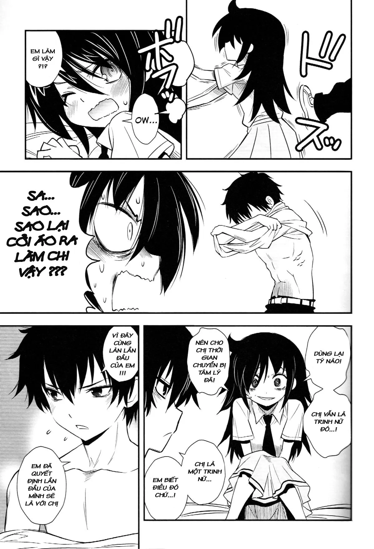 HentaiVN.net - Ảnh 8 - Nee-chan ga Kawaii kara Otouto ga Yokujo suru (Watashi ga Motenai no wa Dou Kangaetemo Omaera ga Warui!) [Vì ế nên em bị hoang tưởng] - Chap 1