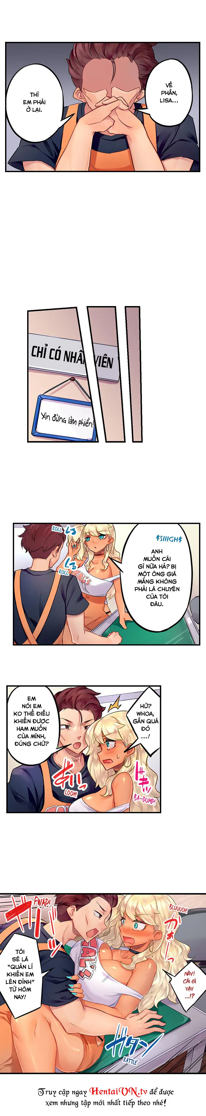 HentaiVN.net - Ảnh 10 - Trở thành anh quản lí khiến cô gái rám nắng này lên đỉnh [黒ギャル絶頂管理～生意気な処女ビッチを焦らしに焦らしてご褒美イキ; Kurogyaru Zecchou Kanri ~Namaikina Shojo Bitch wo Jirashi ni Aserashite go Houbi iki~] - Chap 1