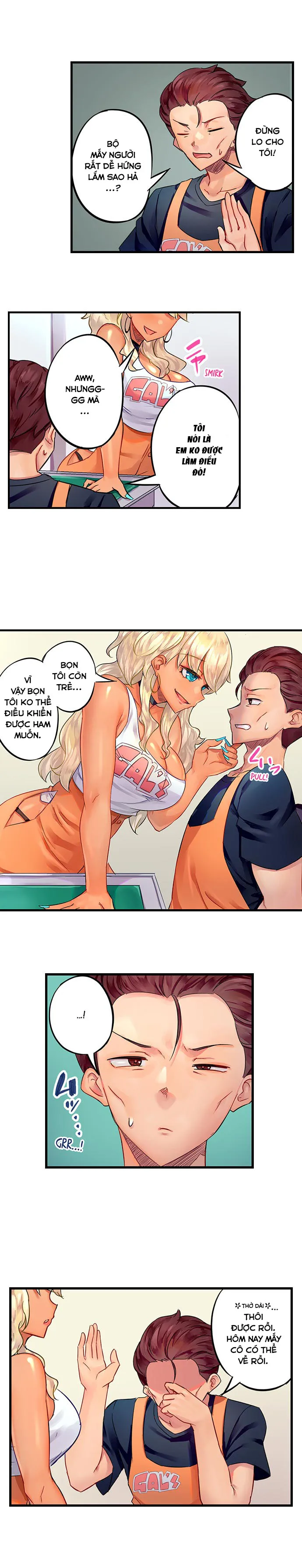 HentaiVN.net - Ảnh 9 - Trở thành anh quản lí khiến cô gái rám nắng này lên đỉnh [黒ギャル絶頂管理～生意気な処女ビッチを焦らしに焦らしてご褒美イキ; Kurogyaru Zecchou Kanri ~Namaikina Shojo Bitch wo Jirashi ni Aserashite go Houbi iki~] - Chap 1