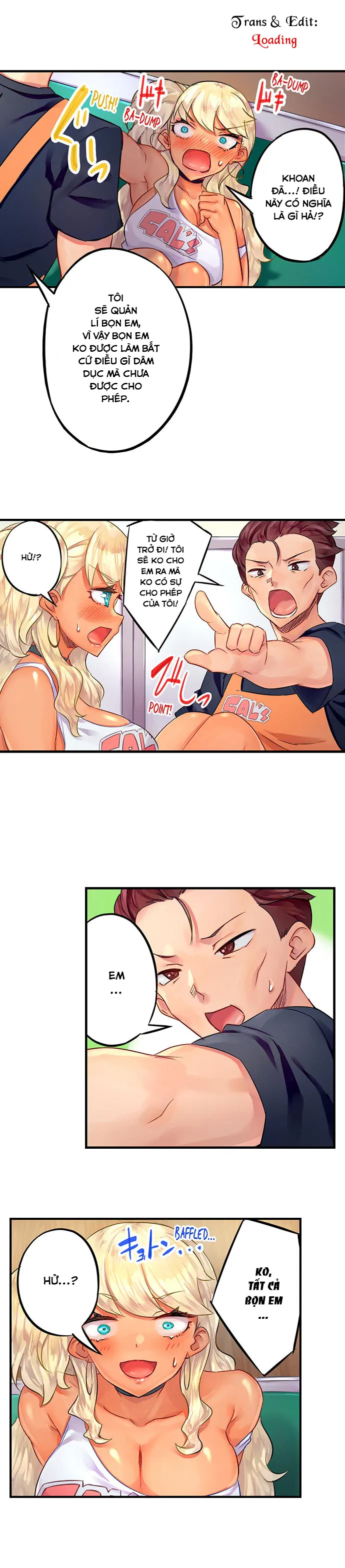 HentaiVN.net - Ảnh 3 - Trở thành anh quản lí khiến cô gái rám nắng này lên đỉnh [黒ギャル絶頂管理～生意気な処女ビッチを焦らしに焦らしてご褒美イキ; Kurogyaru Zecchou Kanri ~Namaikina Shojo Bitch wo Jirashi ni Aserashite go Houbi iki~] - Chap 2