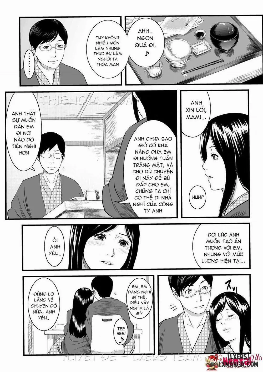 HentaiVN.net - Ảnh 3 - Onnayu ni Rannyuu Sareta Tsuma - Chap 1
