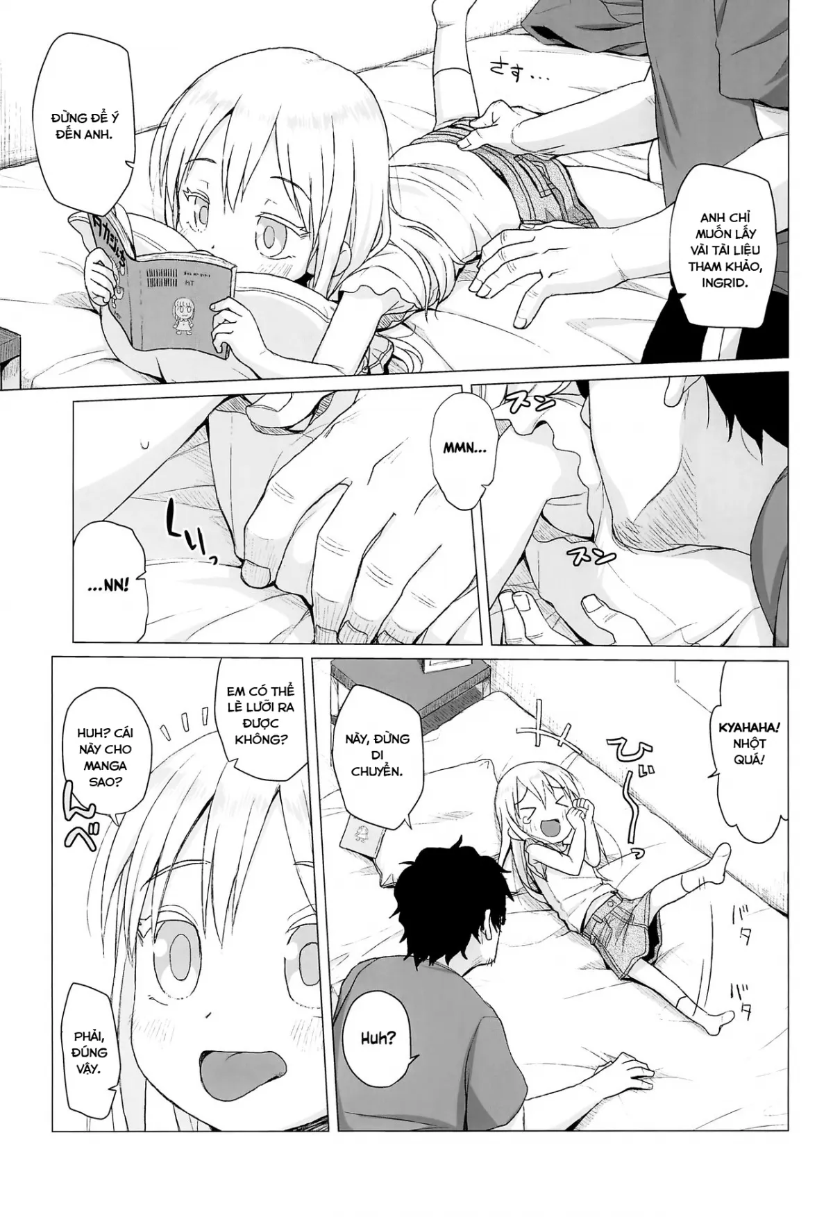 HentaiVN.net - Ảnh 9 - Người hàng xóm có mái tóc vàng và đôi mắt xanh [Uchi no Tonari no Shougakusei wa Kinpatsu Hekigan Ecchi-zuki | The Blonde-haired, Blue-Eyed Elementary Schooler Next Door Loves Sex] - Chap 1