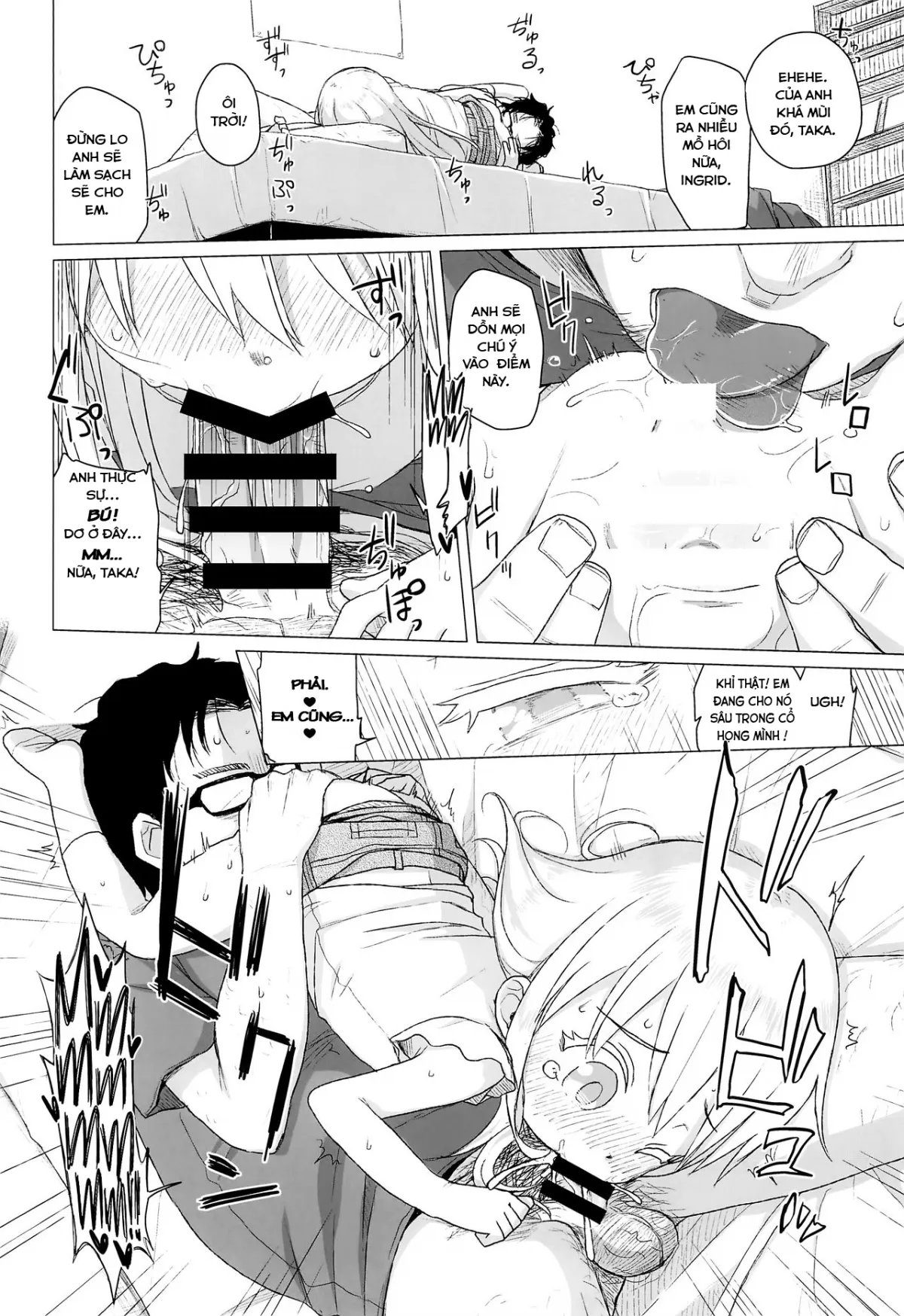 HentaiVN.net - Ảnh 12 - Người hàng xóm có mái tóc vàng và đôi mắt xanh [Uchi no Tonari no Shougakusei wa Kinpatsu Hekigan Ecchi-zuki | The Blonde-haired, Blue-Eyed Elementary Schooler Next Door Loves Sex] - Chap 1