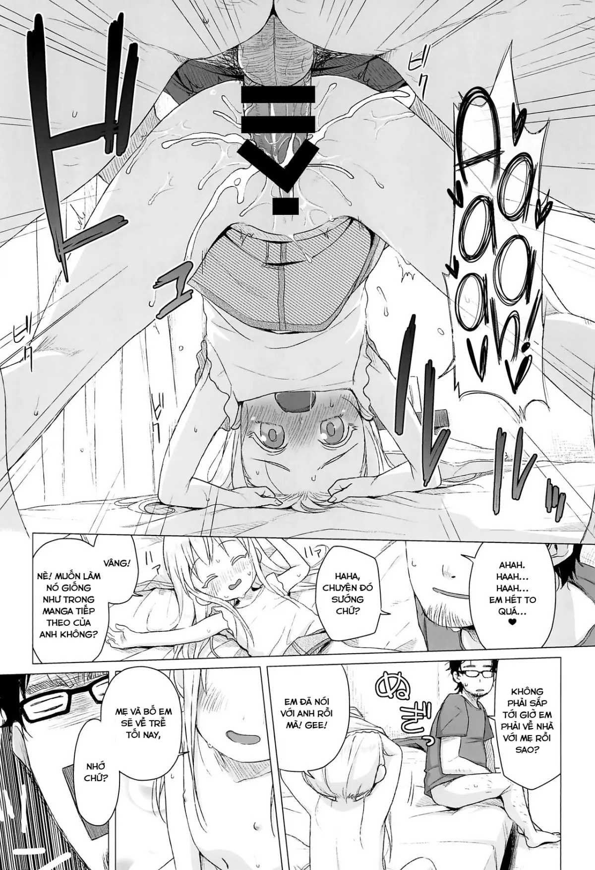 HentaiVN.net - Ảnh 16 - Người hàng xóm có mái tóc vàng và đôi mắt xanh [Uchi no Tonari no Shougakusei wa Kinpatsu Hekigan Ecchi-zuki | The Blonde-haired, Blue-Eyed Elementary Schooler Next Door Loves Sex] - Chap 1
