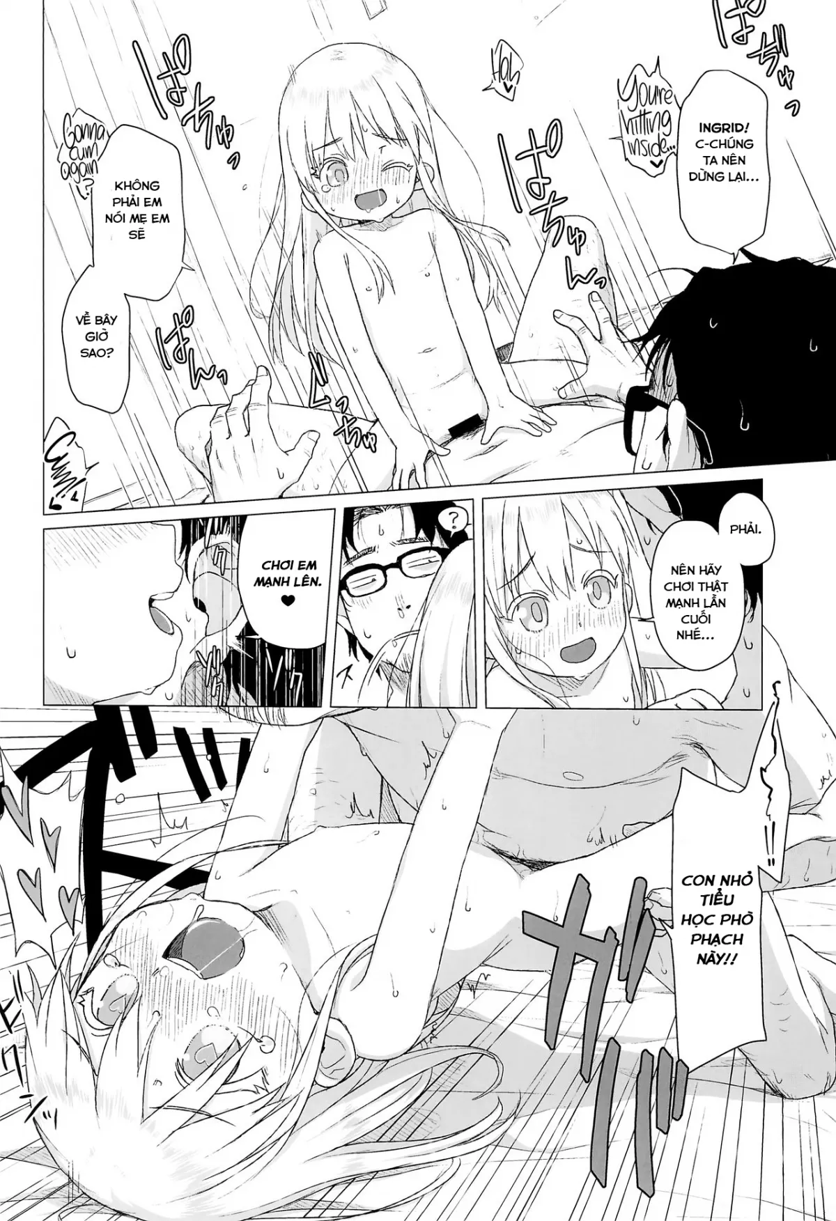HentaiVN.net - Ảnh 18 - Người hàng xóm có mái tóc vàng và đôi mắt xanh [Uchi no Tonari no Shougakusei wa Kinpatsu Hekigan Ecchi-zuki | The Blonde-haired, Blue-Eyed Elementary Schooler Next Door Loves Sex] - Chap 1