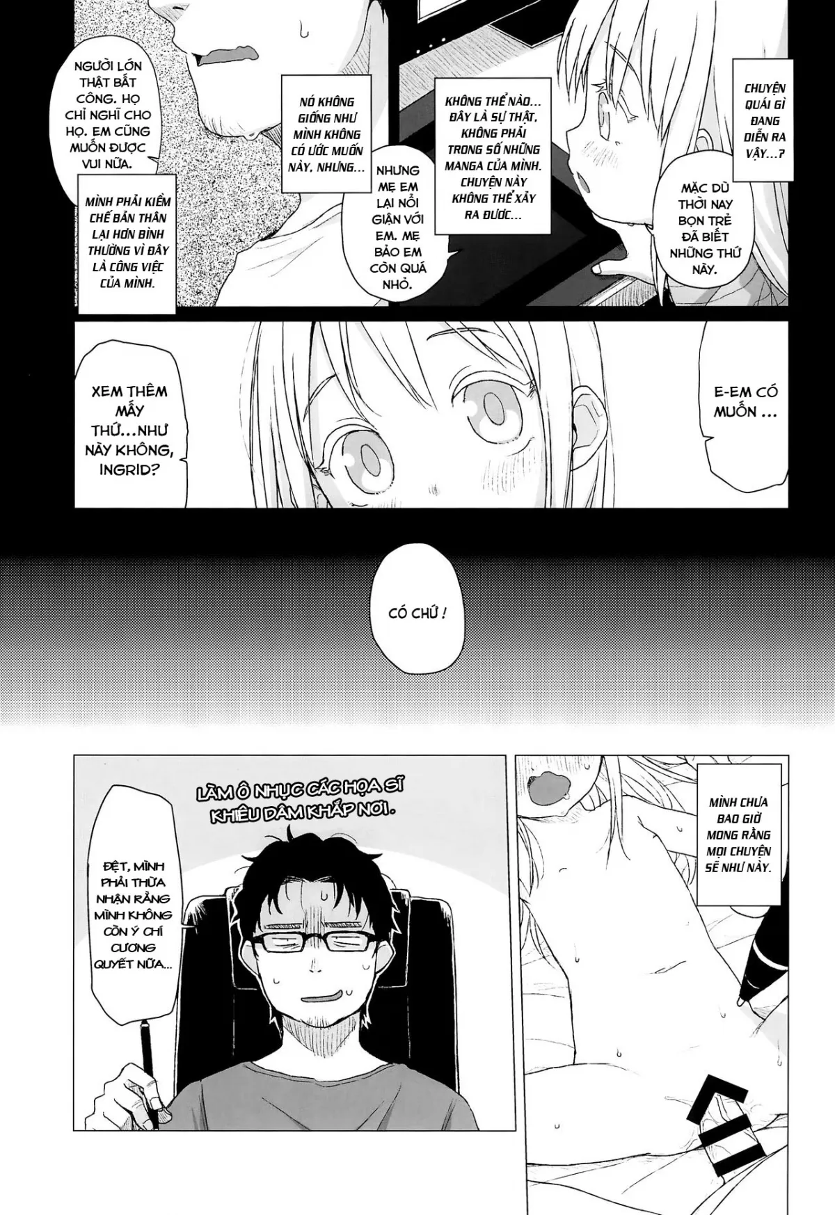 HentaiVN.net - Ảnh 7 - Người hàng xóm có mái tóc vàng và đôi mắt xanh [Uchi no Tonari no Shougakusei wa Kinpatsu Hekigan Ecchi-zuki | The Blonde-haired, Blue-Eyed Elementary Schooler Next Door Loves Sex] - Chap 1
