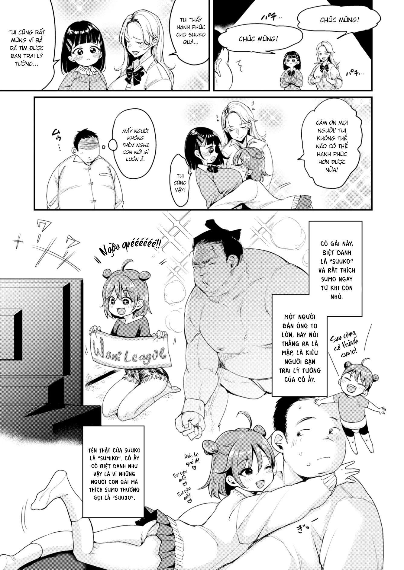HentaiVN.net - Ảnh 3 - Tình Yêu Dành Cho Sumo ❤ [Sumo Girl Love ❤] - Chap 1