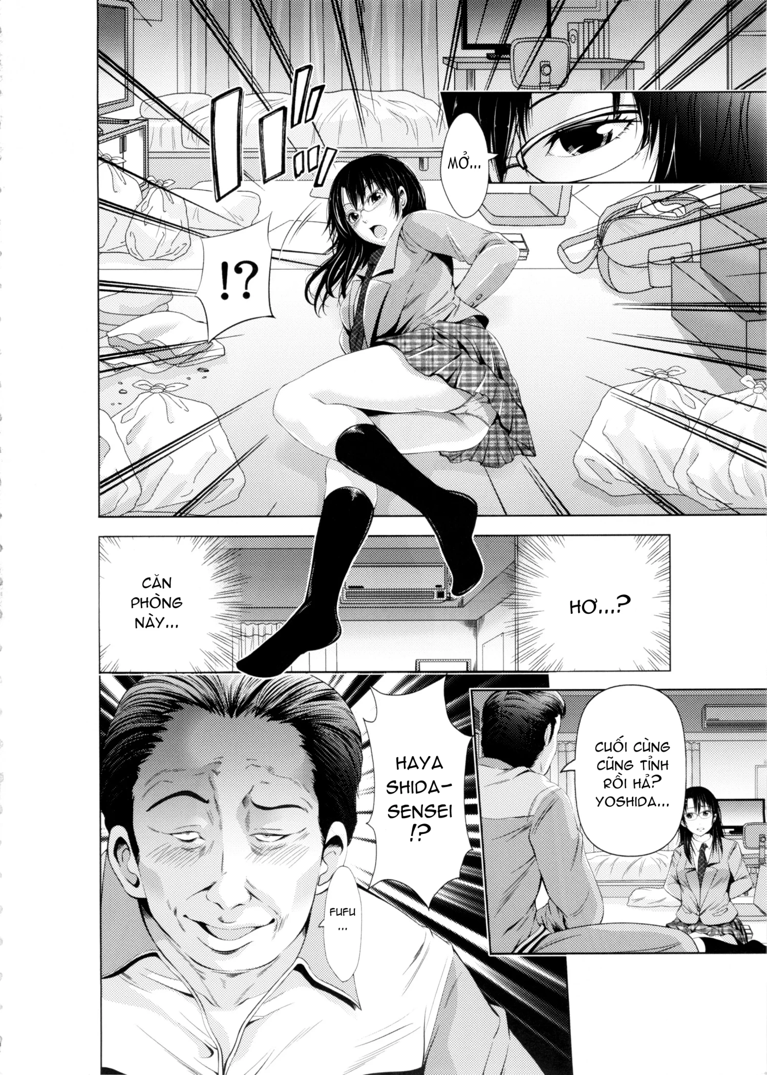 HentaiVN.net - Ảnh 3 - Yuutousei no Yoshidasan wa Sensei [Yuutousei No Yoshidasan Wa Sensei Ni Kankin Sarete Nikubenki Ni Narimashita] - Chap 1