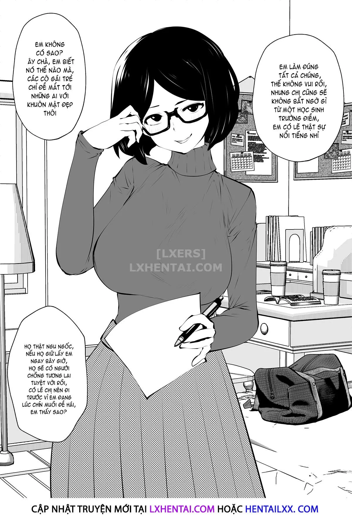 HentaiVN.net - Ảnh 10 - Ms. Black Rimmed Glasses - Chap 1