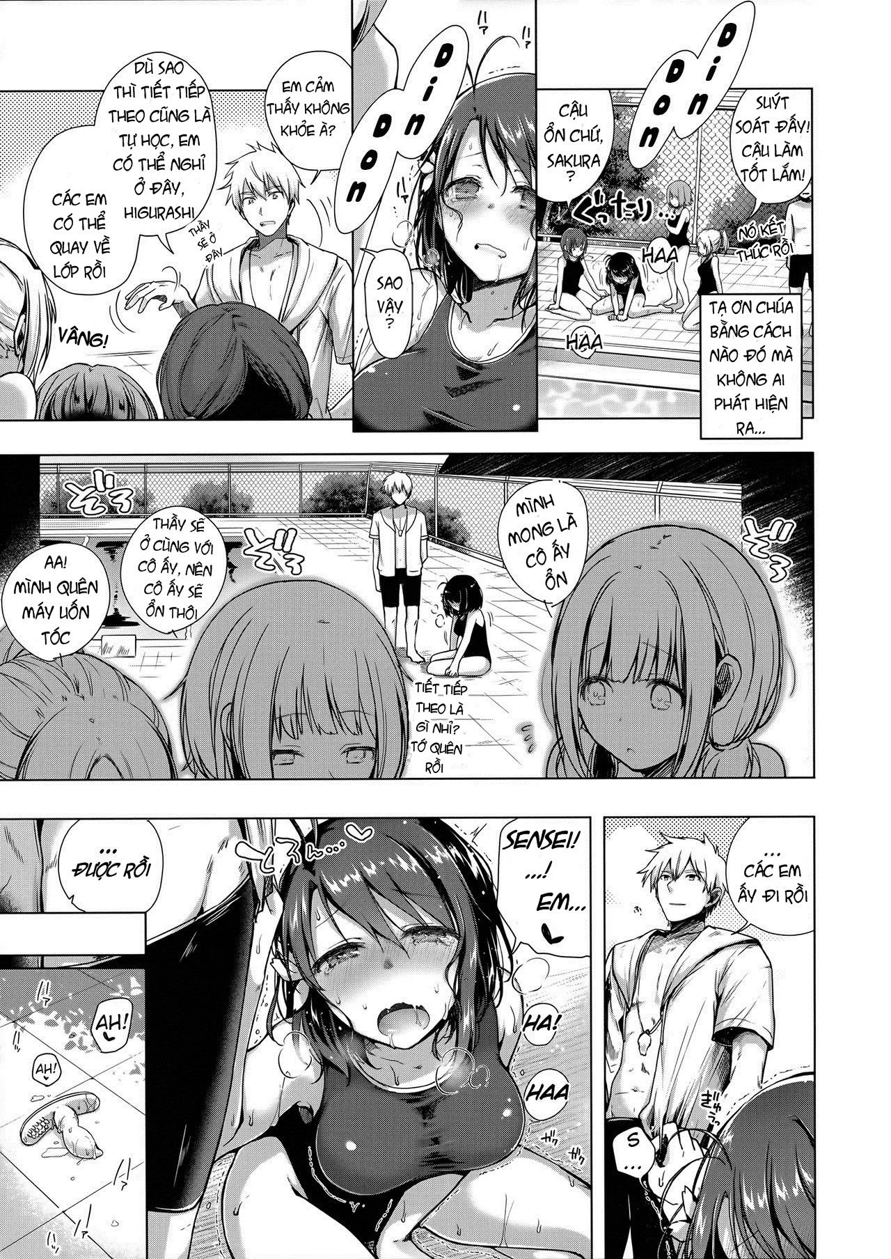HentaiVN.net - Ảnh 15 - Sakura no Yagai Jugyou - Chap 1