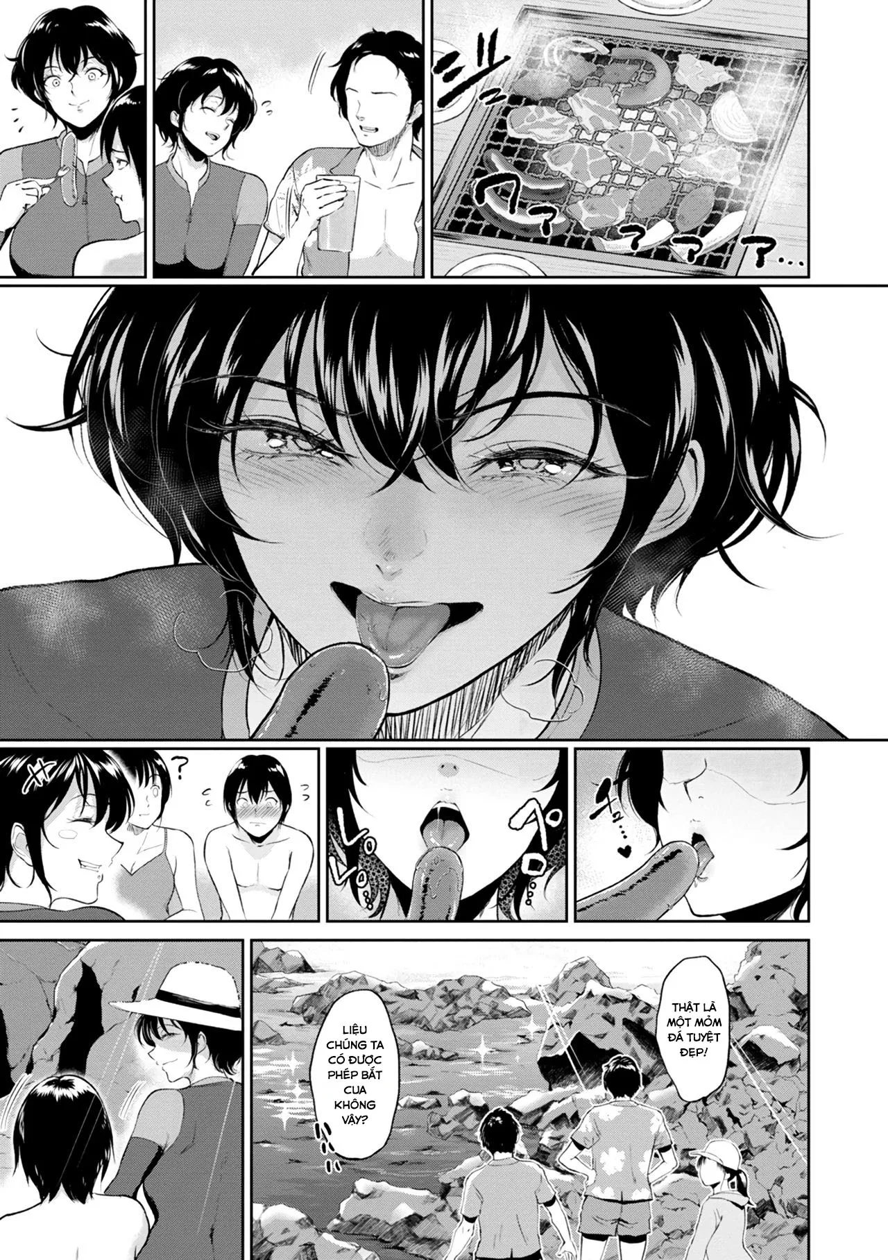 HentaiVN.net - Ảnh 14 - Mùa hè nóng bỏng của dì tôi [Akane Oba-san no Natsu] - Chap 1