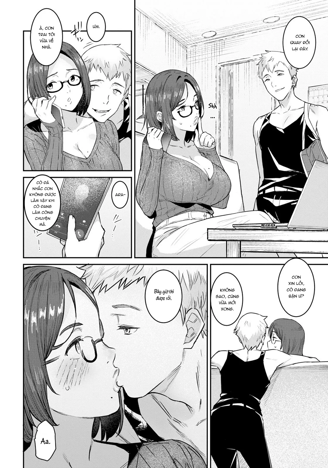 HentaiVN.net - Ảnh 5 - Tomodachi no Mama to Issho [友達のママといっしょ] - Chap 1