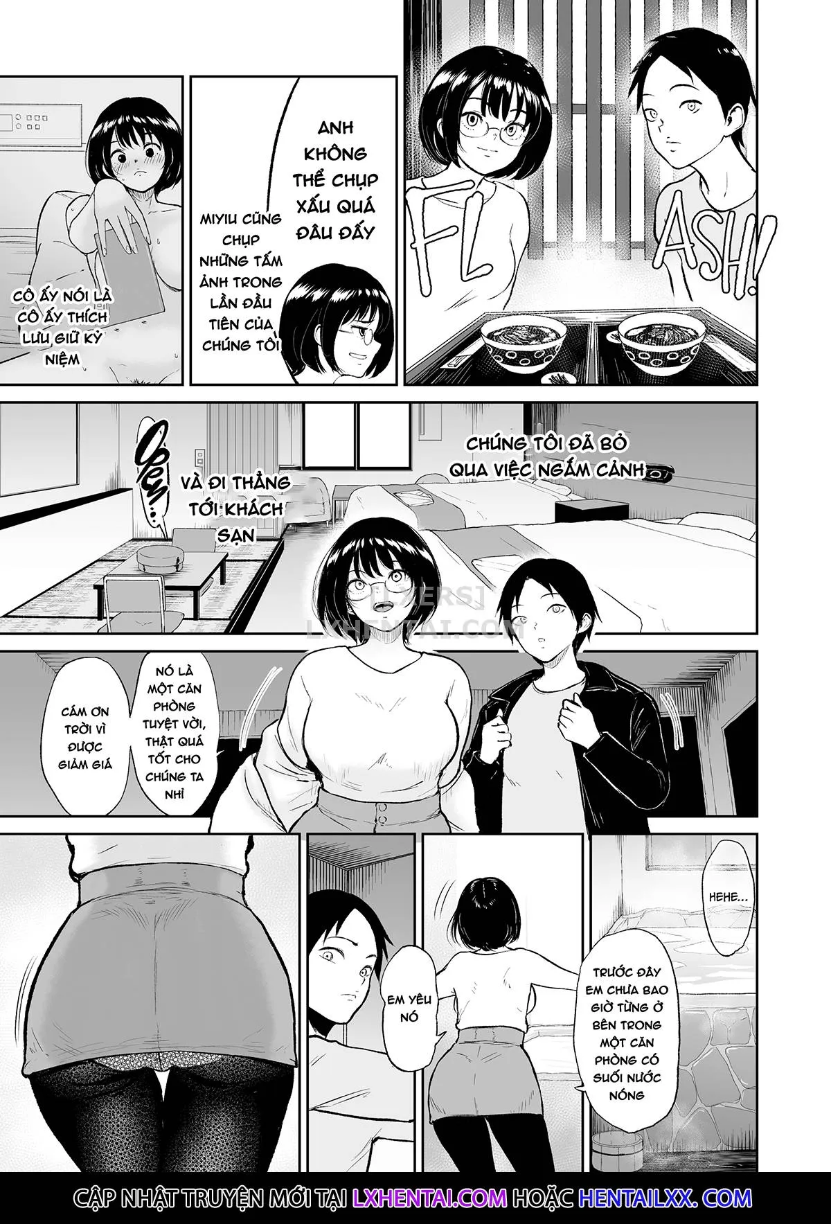 HentaiVN.net - Ảnh 11 - Newly Addicted - My Plain Jane Girlfriend and I Spent Our Entire Hot Springs Trip Fucking - Chap 1