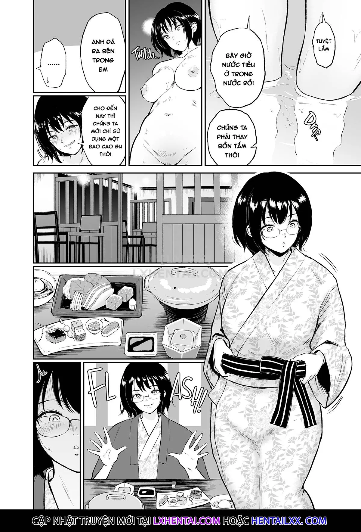 HentaiVN.net - Ảnh 24 - Newly Addicted - My Plain Jane Girlfriend and I Spent Our Entire Hot Springs Trip Fucking - Chap 1