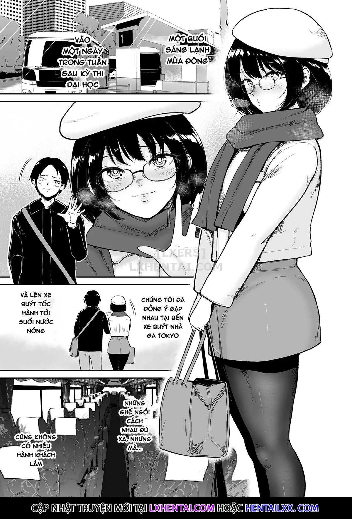 HentaiVN.net - Ảnh 3 - Newly Addicted - My Plain Jane Girlfriend and I Spent Our Entire Hot Springs Trip Fucking - Chap 1