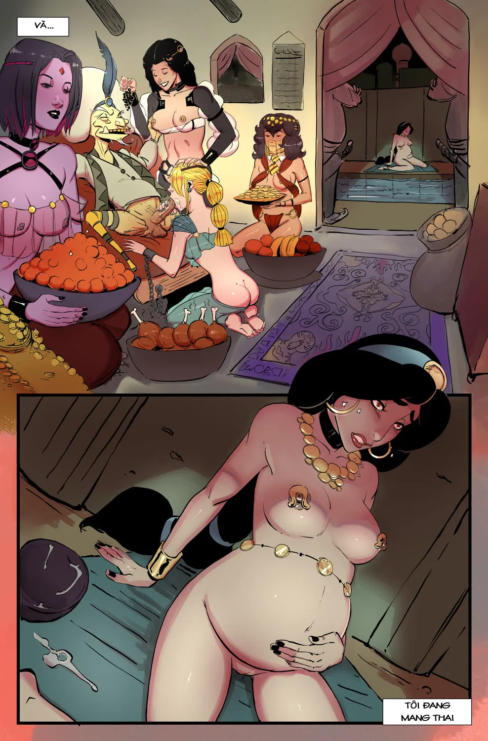 HentaiVN.net - Ảnh 5 - Pimping Jasmine (Aladin) - Chap 1