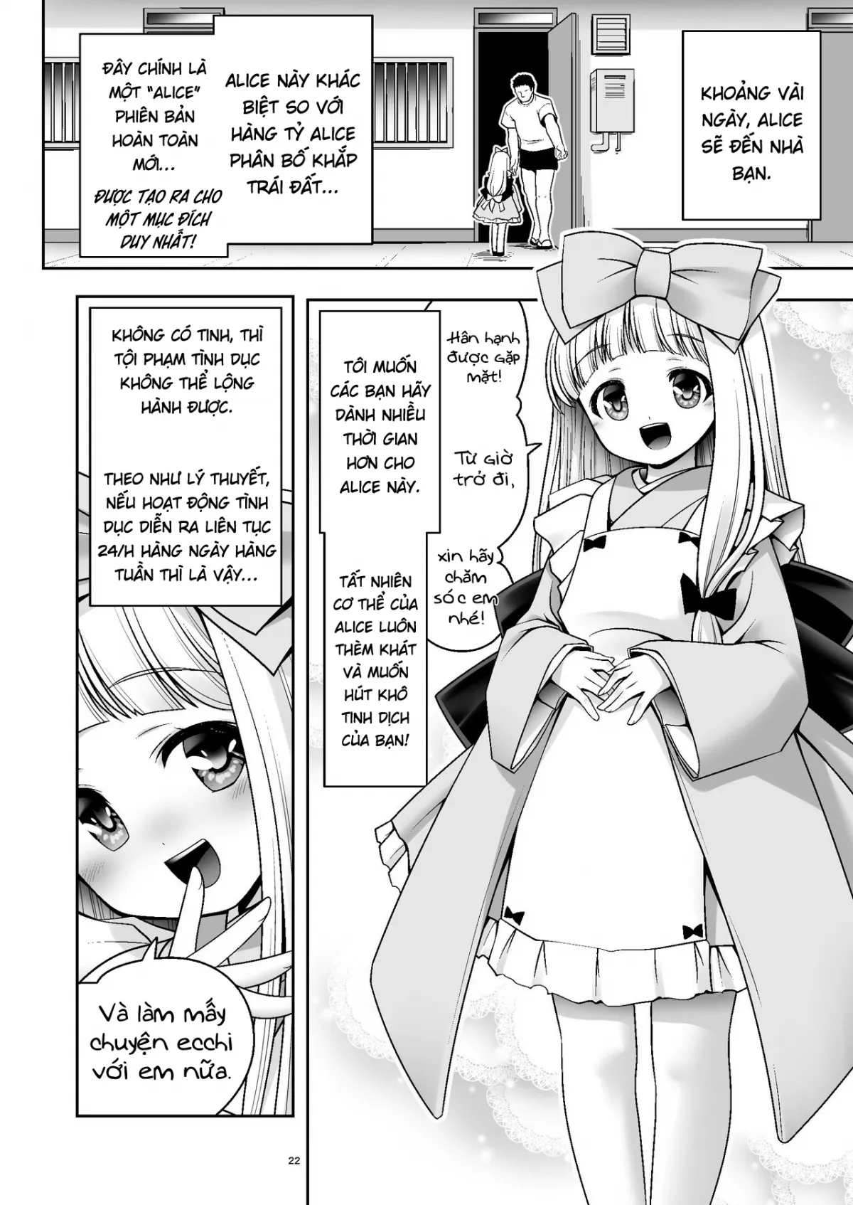 HentaiVN.net - Ảnh 23 - Tai Chikyuujin Seiyoku Seigyo You Jinzouningen Arisu - Chap 1