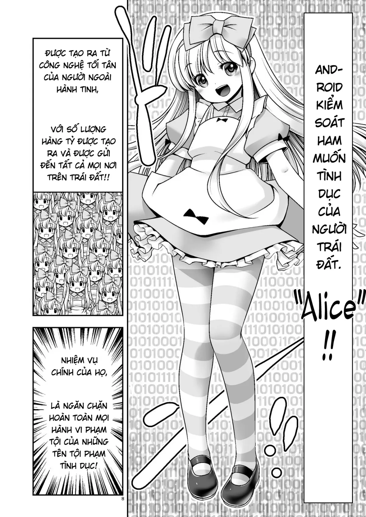 HentaiVN.net - Ảnh 9 - Tai Chikyuujin Seiyoku Seigyo You Jinzouningen Arisu - Chap 1