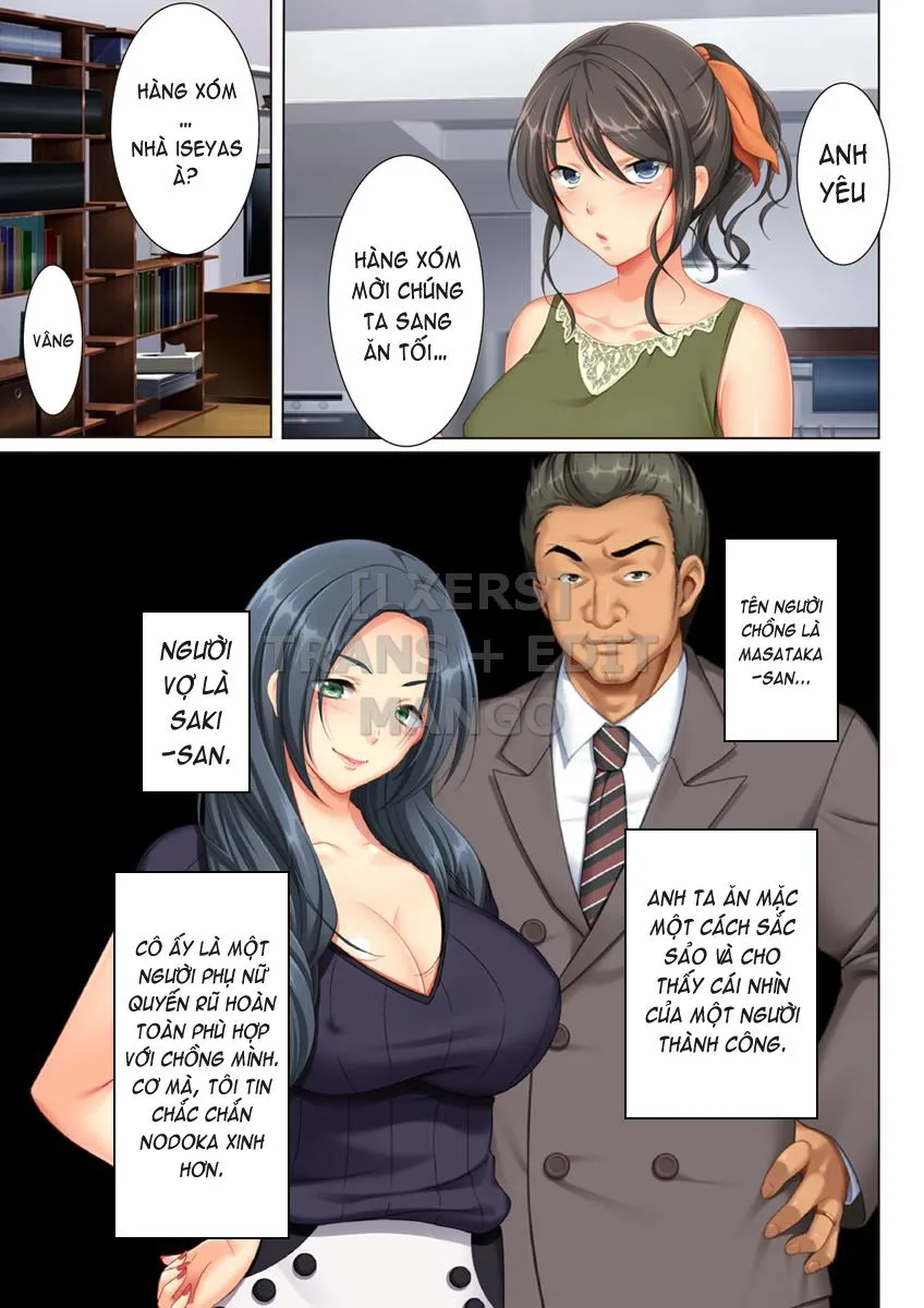 HentaiVN.net - Ảnh 4 - Kabe No Mukou No Tsuma No Koe ~Ai Suru Tsuma No Karada Wa Mou, Tonari No Danna Wo Wasure Rare Nai~ [Kabe no Mukou no Tsuma no Koe] - Chap 1
