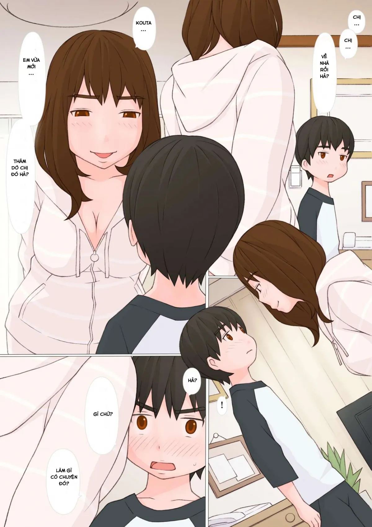 HentaiVN.net - Ảnh 4 - Khi Chị Hai Về Nhà! [Ane Kaeru] - Chap 1
