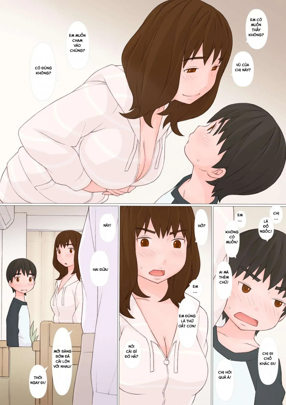 HentaiVN.net - Ảnh 5 - Khi Chị Hai Về Nhà! [Ane Kaeru] - Chap 1